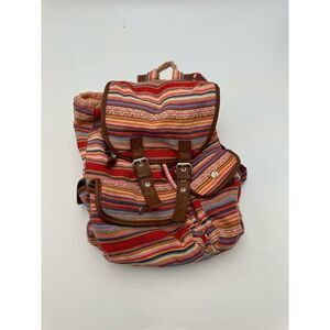 Mudd Backpack Book Bag Girl's Size (OS) Multicolor Striped Stylish Outdoor